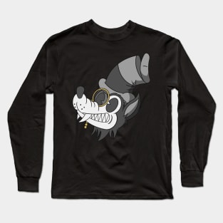 Old School Loan Wolf Long Sleeve T-Shirt